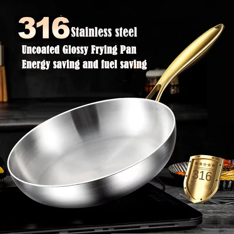 Premium Nonstick Stainless Steel Frying Pan™