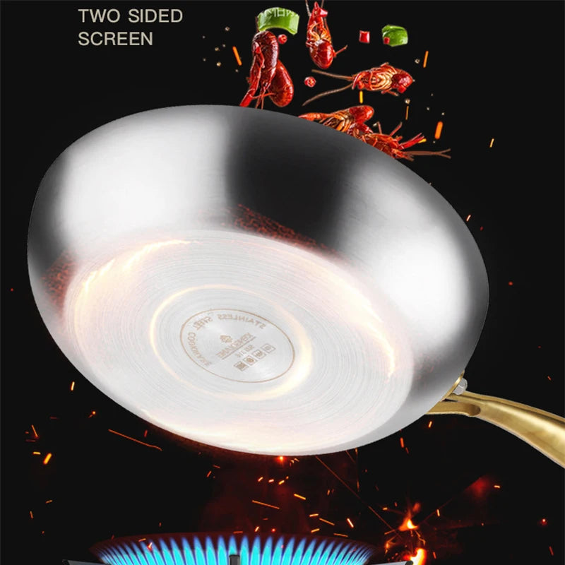 Premium Nonstick Stainless Steel Frying Pan™