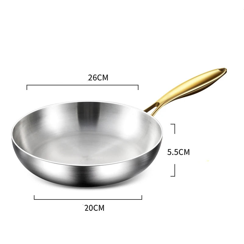 Premium Nonstick Stainless Steel Frying Pan™
